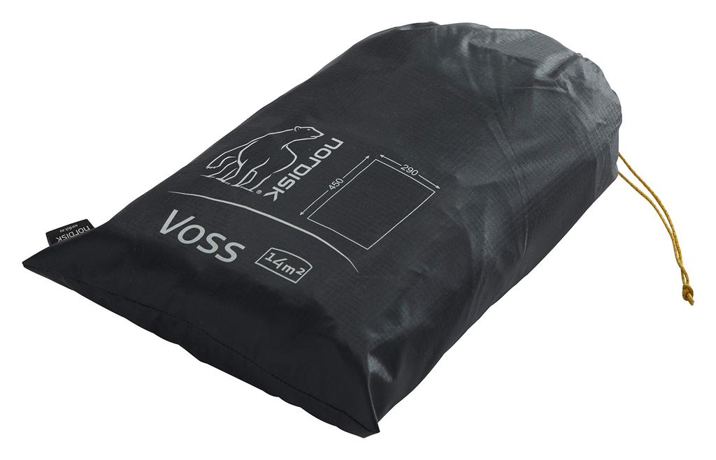 NORDISK Outdoor Camping Tarp Voss 14 SI 14 Forest Green 320 x 430 cm Obdélník Japonský 117012 (Voss SI) [Originální produkt]