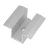 Light Weight Silver Aluminum Alloy Solar Middle Clamp Aluminum Alloy High Quality PV For Height 3.5MM Solar Middle Clamp