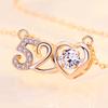 520 Necklace: Valentine's Day Rose Gold Plated Token of Love