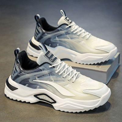 Spring Men's Shoes New Style Student Sports and Casual Teenager Mesh Daddy Versatile Trendy Shoes Breathable Shoes for Men