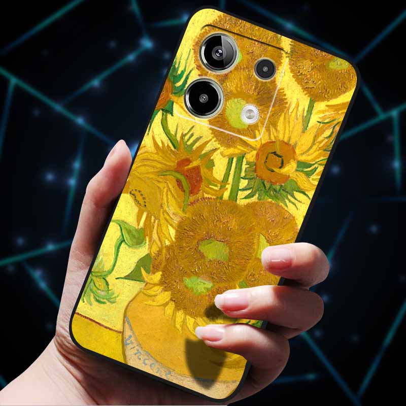 3D Flowers Emboss Fundas For Redmi Note 13 Case Note13Pro 5G Soft Silicone Phone Cases for Redmi Note 13 Pro Plus Back Cover Bag