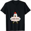 Summer Round Neck Funny Chicken Pattern T-shirts Fashionable Casual Pure Cotton Short Sleeved Men's T-shirts