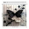 1pc black butterfly shower curtain, high-end elegant bathroom curtain, multi-functional, bathroom decoration pattern