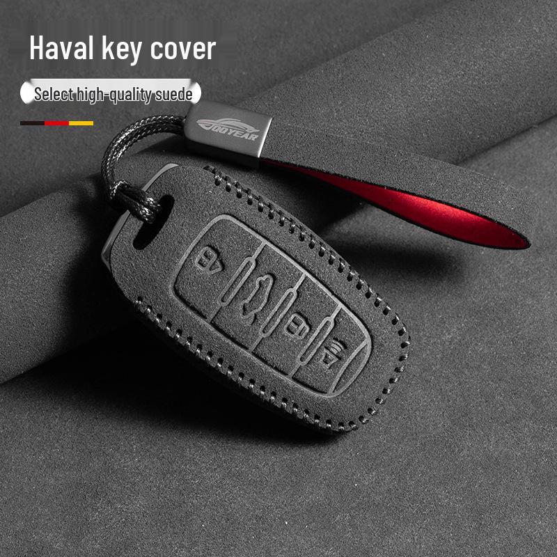 Key Cover for Great Wall Haval: Big Dog, Menglong, H6, Chitu, H9, Xiaolong - Suede Bag for Men and Women.