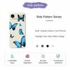 For iPhone 17 Air Case Blue Butterflies Pattern Printing Straight Edge TPU Phone Back Cover