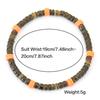 Noter New Natural Coconut Beads Wooden Bracelet Unisex Poly Clay Strand Braslet Beach Surfing Jewelry Lightweight Comfortable