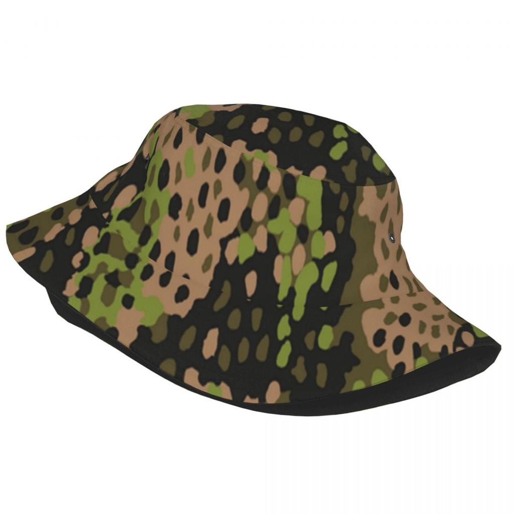 WW2 Camo Bucket Hat Women Unisex Unisex Trendy GerUnisexy Arm Military Camouflage Summer FisherUnisex Cap