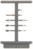 GREENMAX N Gauge Rooftop Antenna Parts, Flexible Material, 8080, 4 Pieces