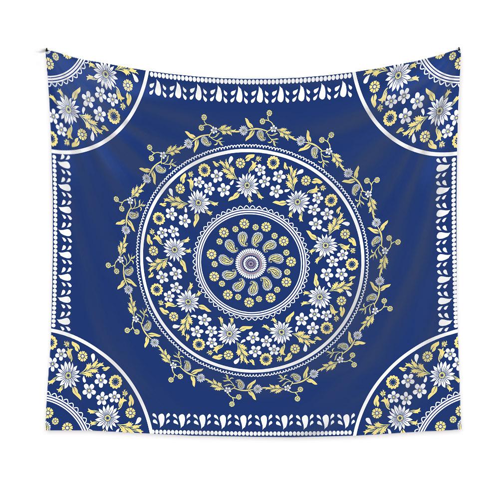 Bohemian Mandala Tapestry Home Living Room Decoration Wall Hanging Tapestry Hippie Flowers Bedroom Dorm Decor Tapestries