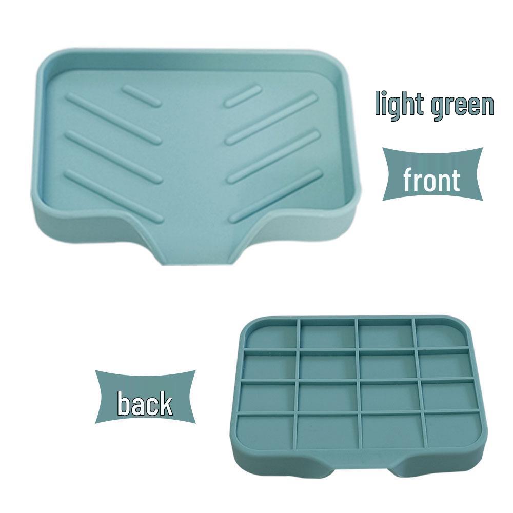 

Large Silicone Inclined Soap Holder Tray - No Water Accumulation