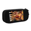 Cute Mary Jane Blige Pencil Case for Boys Girls Singer Queen Hip-Hop of R&B Large Capacity Pen Bag Box School Accessories