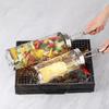 Drehbarer Grillkorb mit Einzelgriff für Outdoor-BBQ