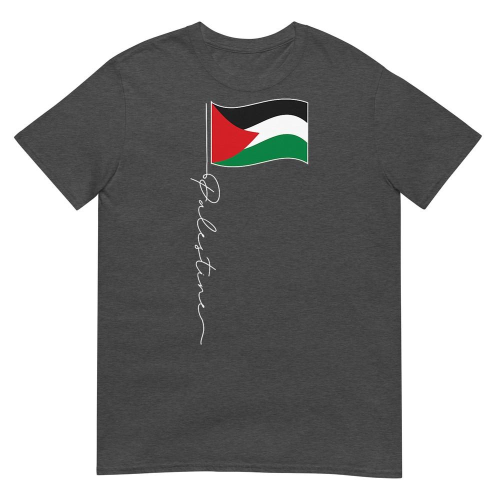 Palestine Signature Flag Pole Patriotic Palestinian Flag TShirt
