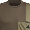 adidas City Escape Colourblock T-Shirt Asia Sizing 'Olive Green' Men's JI9809