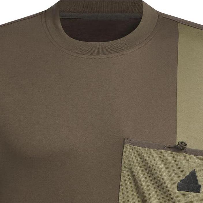 adidas City Escape Colourblock T-Shirt Asia Sizing 'Olive Green' Men's JI9809