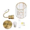 Crystal Lampshade Wall Sconce Aluminum Alloy Elegant Wall Lamp For Bedside Bedroom Hallway Entrance