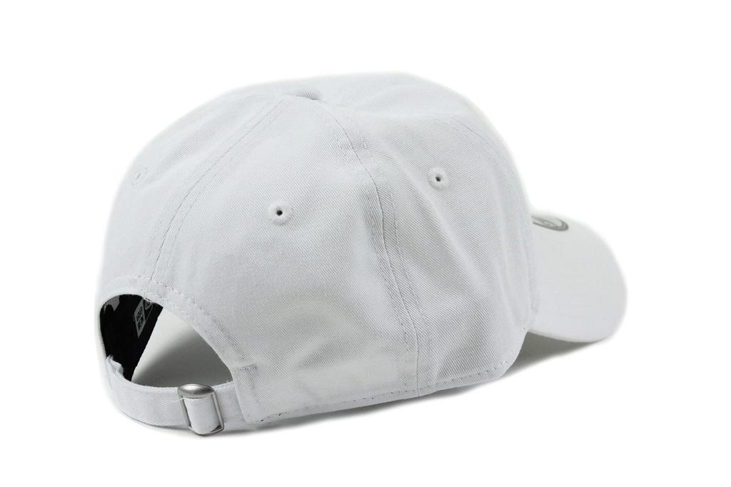 New Era Adjustable Fit Brim Cap, White, Free Size Cotton Twill Baseball Hat for Men and Women, Unisex
