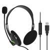 440 kablet hodetelefon bred kompatibilitet Komfortabel iført ABS USB støyreduksjon Stereo Gaming Headset for datamaskin