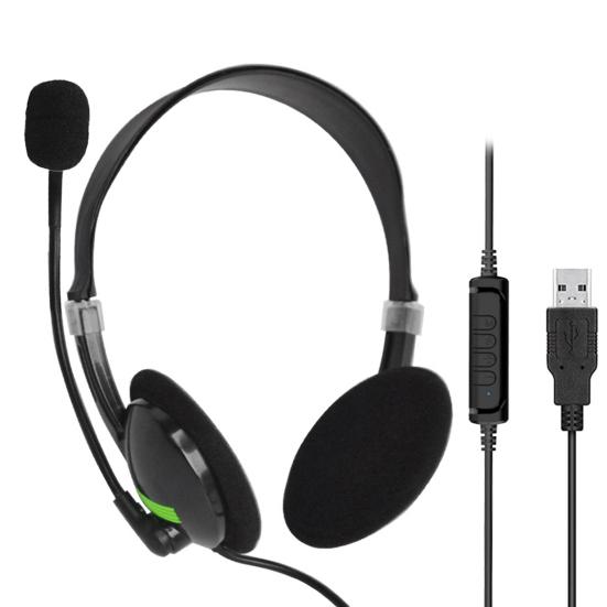 440 kablet hodetelefon bred kompatibilitet Komfortabel iført ABS USB støyreduksjon Stereo Gaming Headset for datamaskin