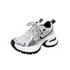 Grape Mother Same Summer Fashionable Lace-up Casual Sports Shoes Breathable Mesh Thick Sole Heightening Dad Shoes Women