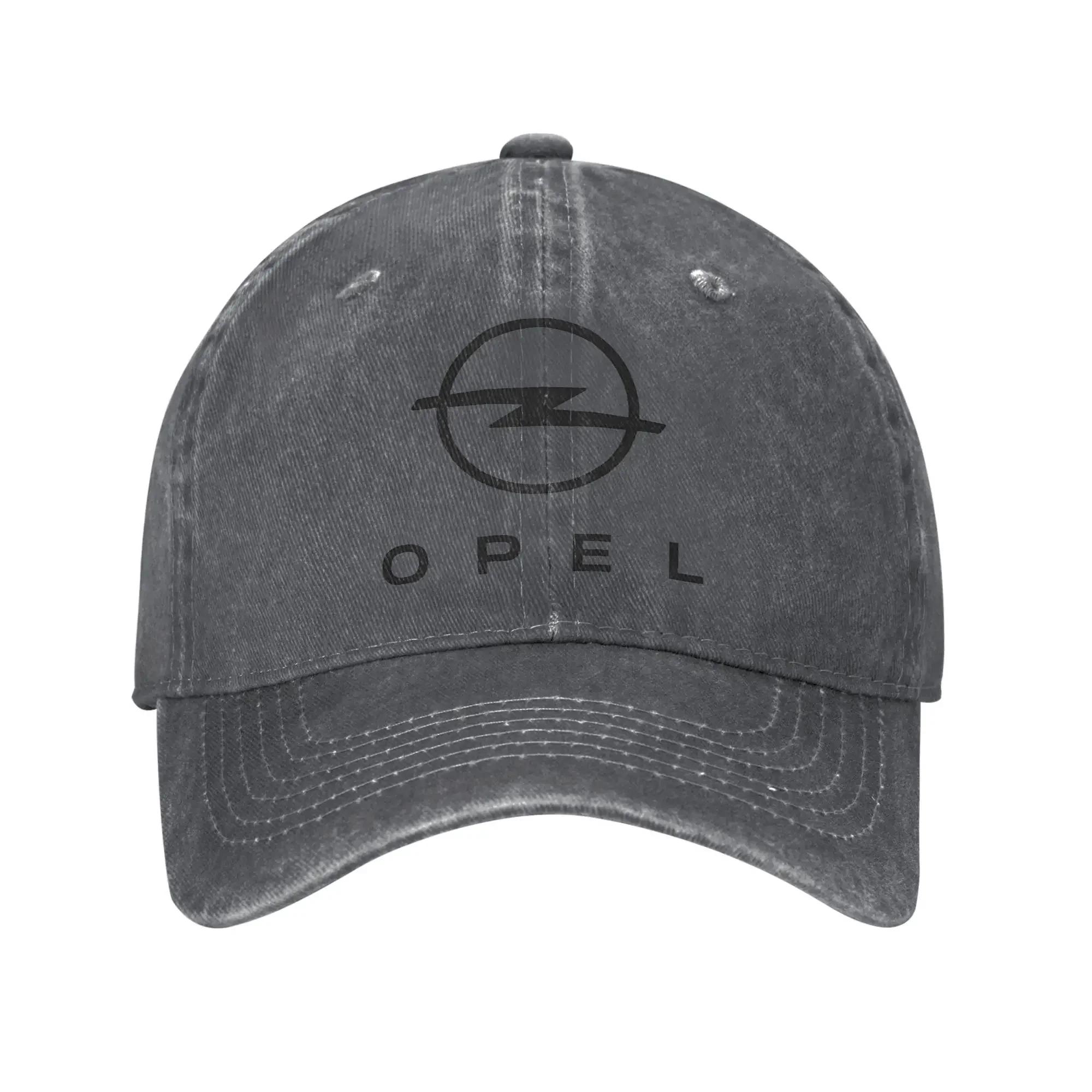 Opel Heren Dames  Auto Logo Pet Outfits Baseballpetten Vintage Truckerpet Verstelbaar One Size donkergrijze kleur