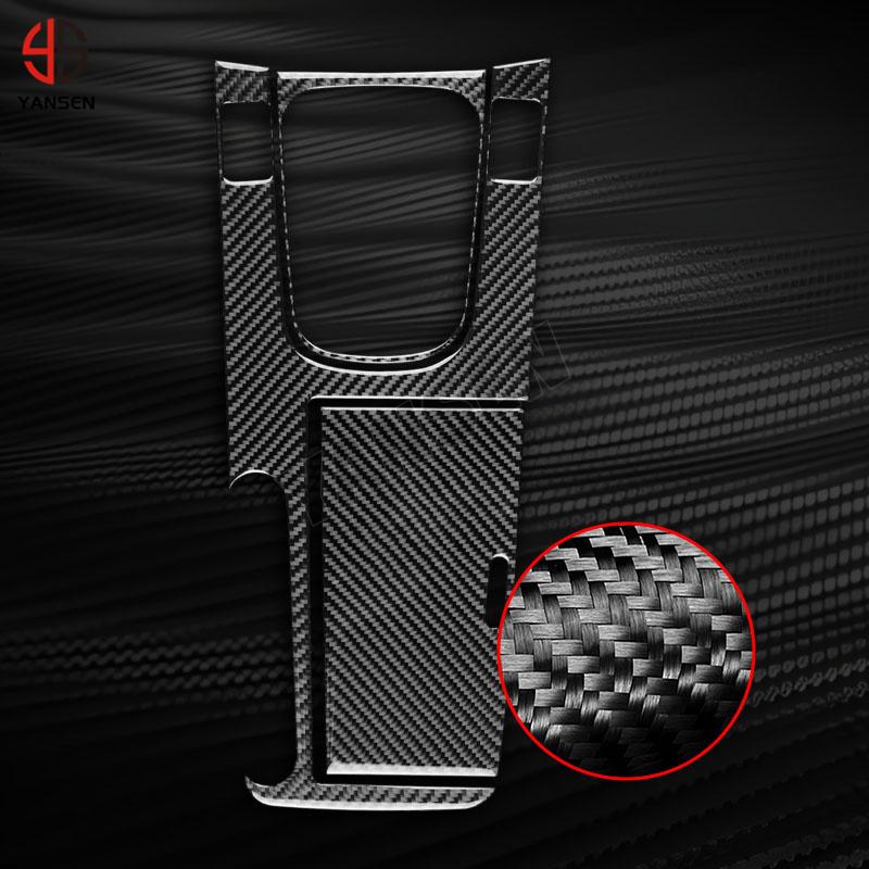 Car Gear Shift Water Cup Cover Trim Carbon Fiber Sticker for Acura TSX 2004 2005 2006 2007 2008 Accessories