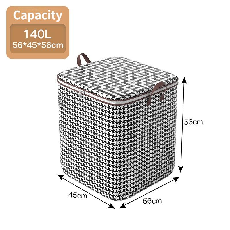 Quilt Storage Box Non-woven Wardrobe Space Saving Bag Dustproof Organizers House-moving Bedding Box Travel Storage Organization