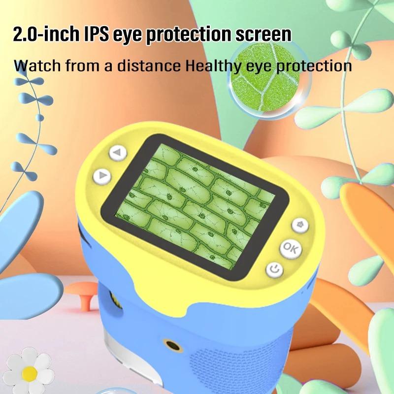 Handheld Digital Microscope Microscope for Kids-Portable 2" Digital Microscope For Kids with 2M Resolution 1080P FHD Educational Science Toys