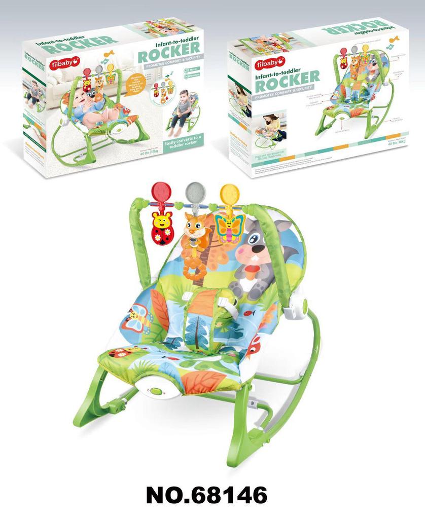 Baby Electric Rocking Chair with Music & Vibration Soothing Cradle Bed
