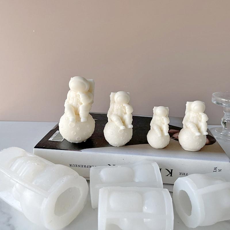 Matriță Săpun Decorațiune Astronaut 3D Matriță DIY Ceară Aromată pentru Lumânări Matrițe Săpun Aromatic pentru Fabricarea Lumânărilor