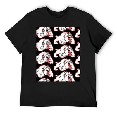Wilson Bulldogs Logo (Red Outline) T-Shirt Anime Figures Funny Shirt Cotton Customs Design Your Own Blacks Mens Fashion