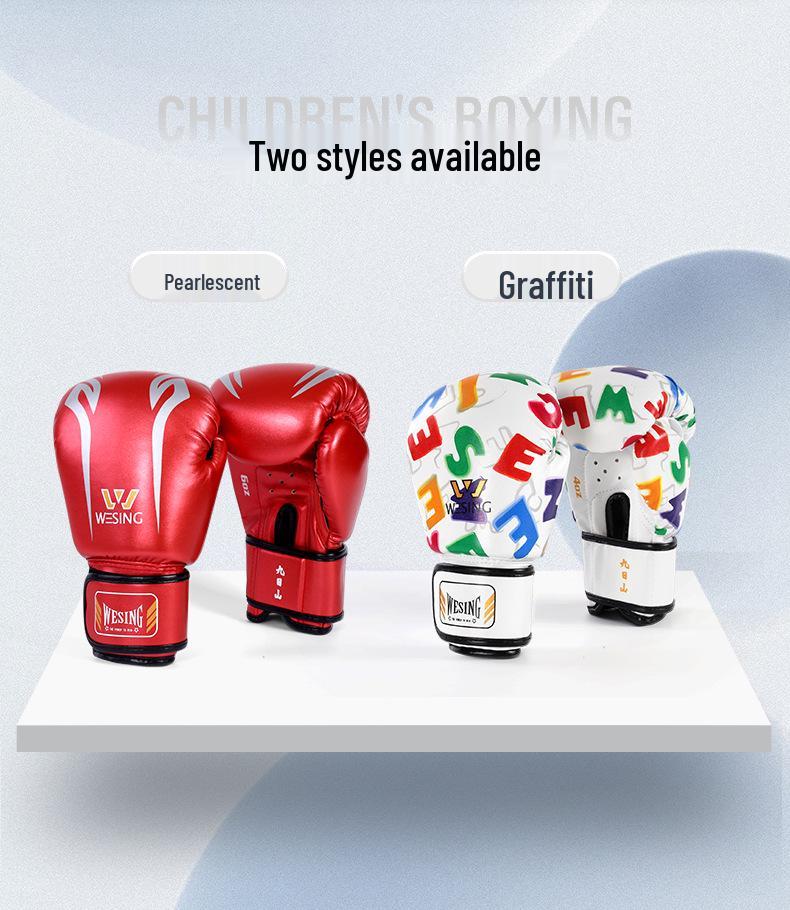 Dětské boxerské rukavice Jiurishan Prodyšná vesmírná kůže pro chlapce a dívky