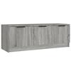 Meuble TV - Classique - Sonoma Gris - 102x35x36,5 cm - Bois d'ingénierie - Montage facile