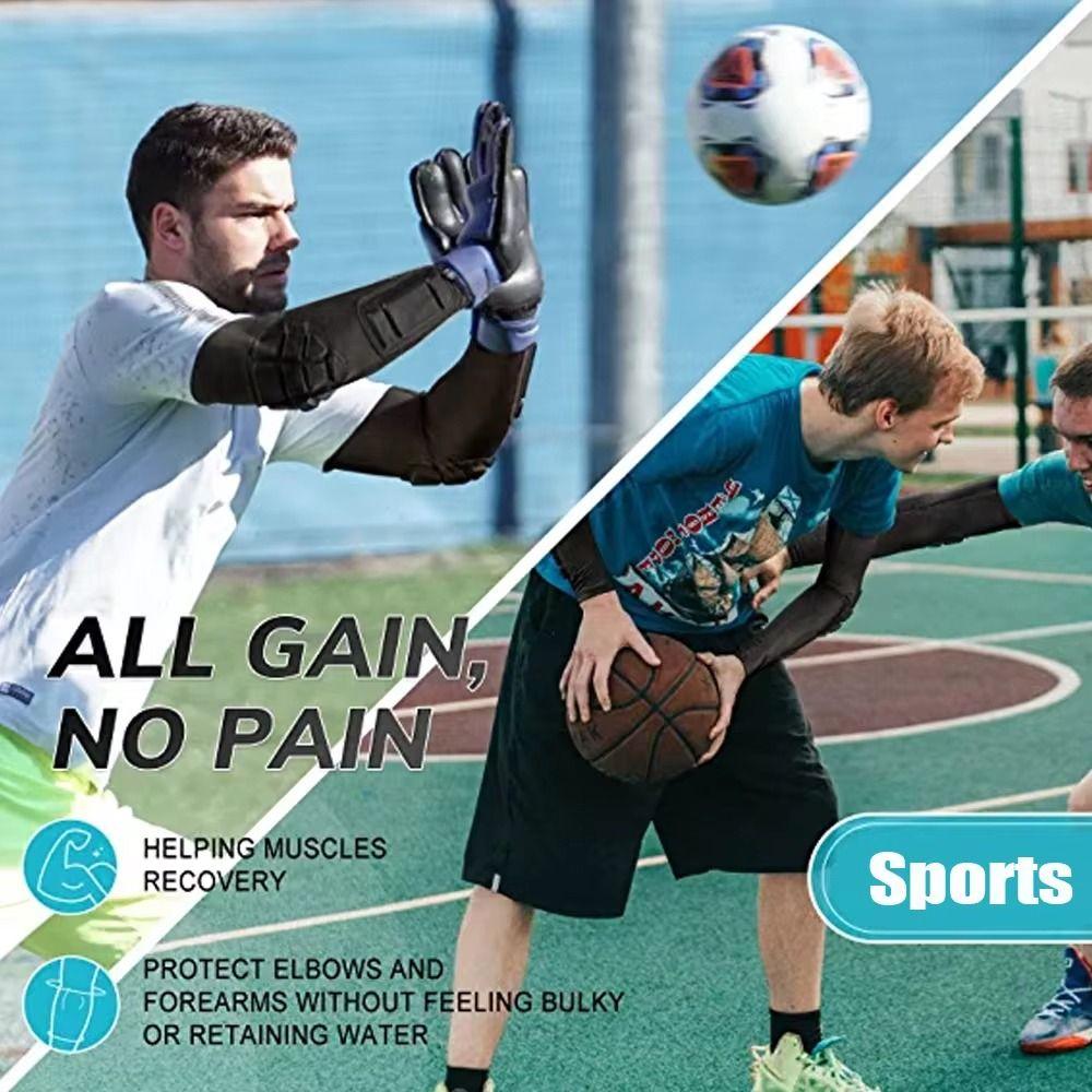 Durable Spandex Elbow Pads Elastic Black White Red Arm Sleeve Breathable Elbow Brace Unisex