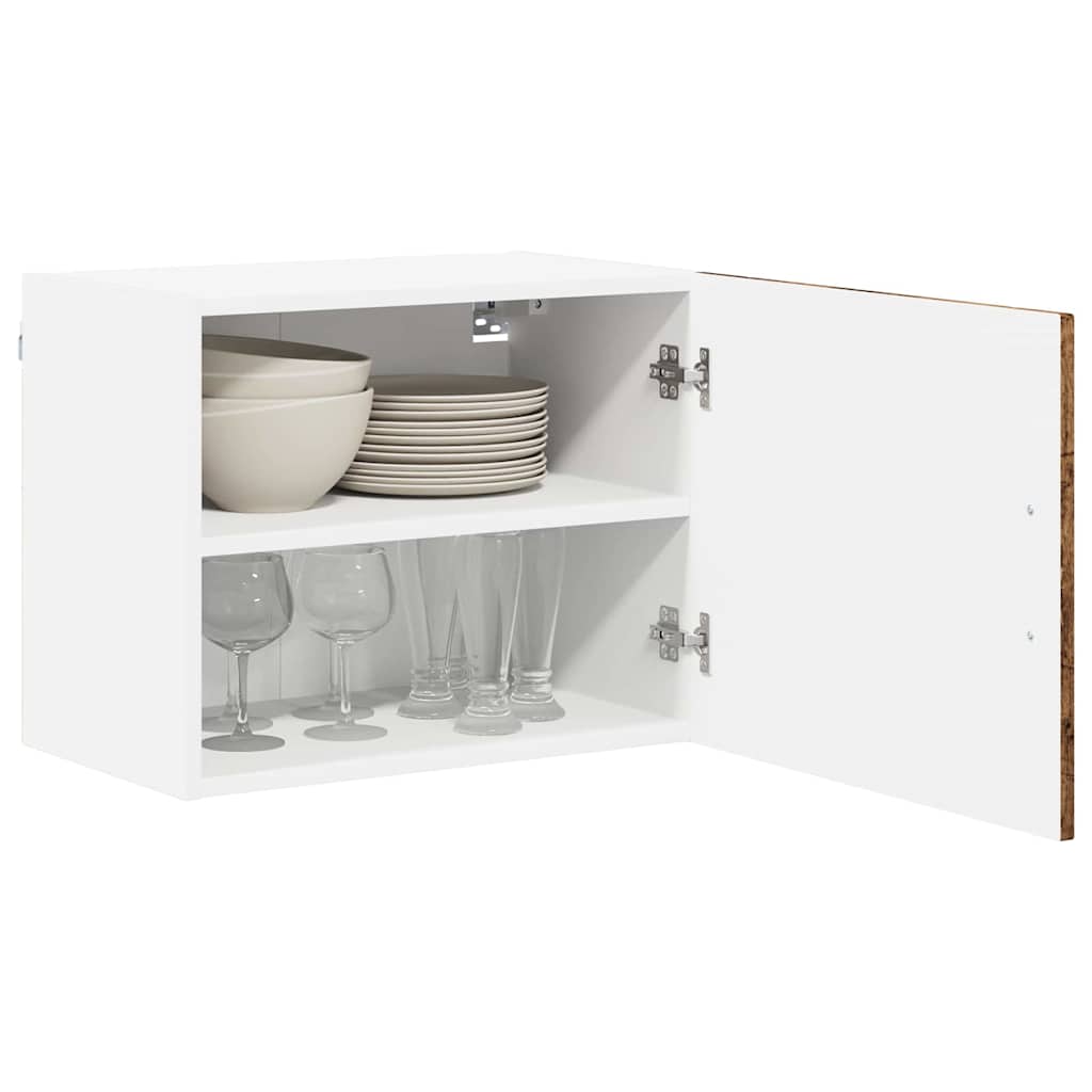 Wall Cabinet LUCCA Reclaimed Wood Look 50 X 31 X 40 Cm Particleboard