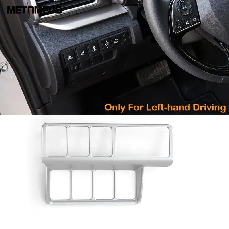 Head Light Lamp Switch Cover Trim For Mitsubishi Eclipse Cross 2017- 2024 2025 Carbon Fiber Interior Accessories Car Styling