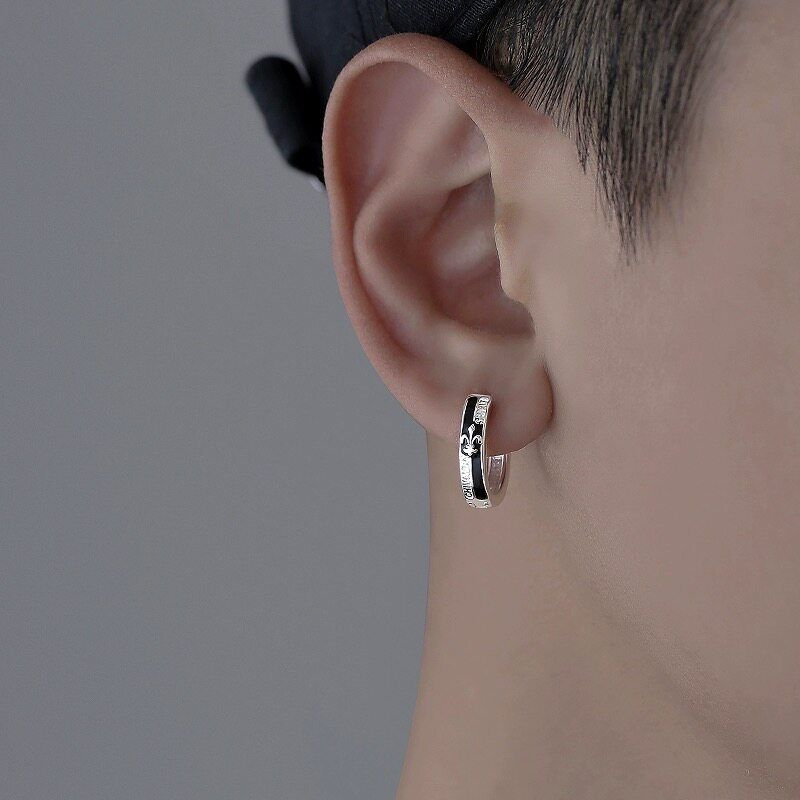 

Knight Earrings for Men, European and American Retro Trendy Unique Design, High-End Earrings for Women, 2024 New Style Single