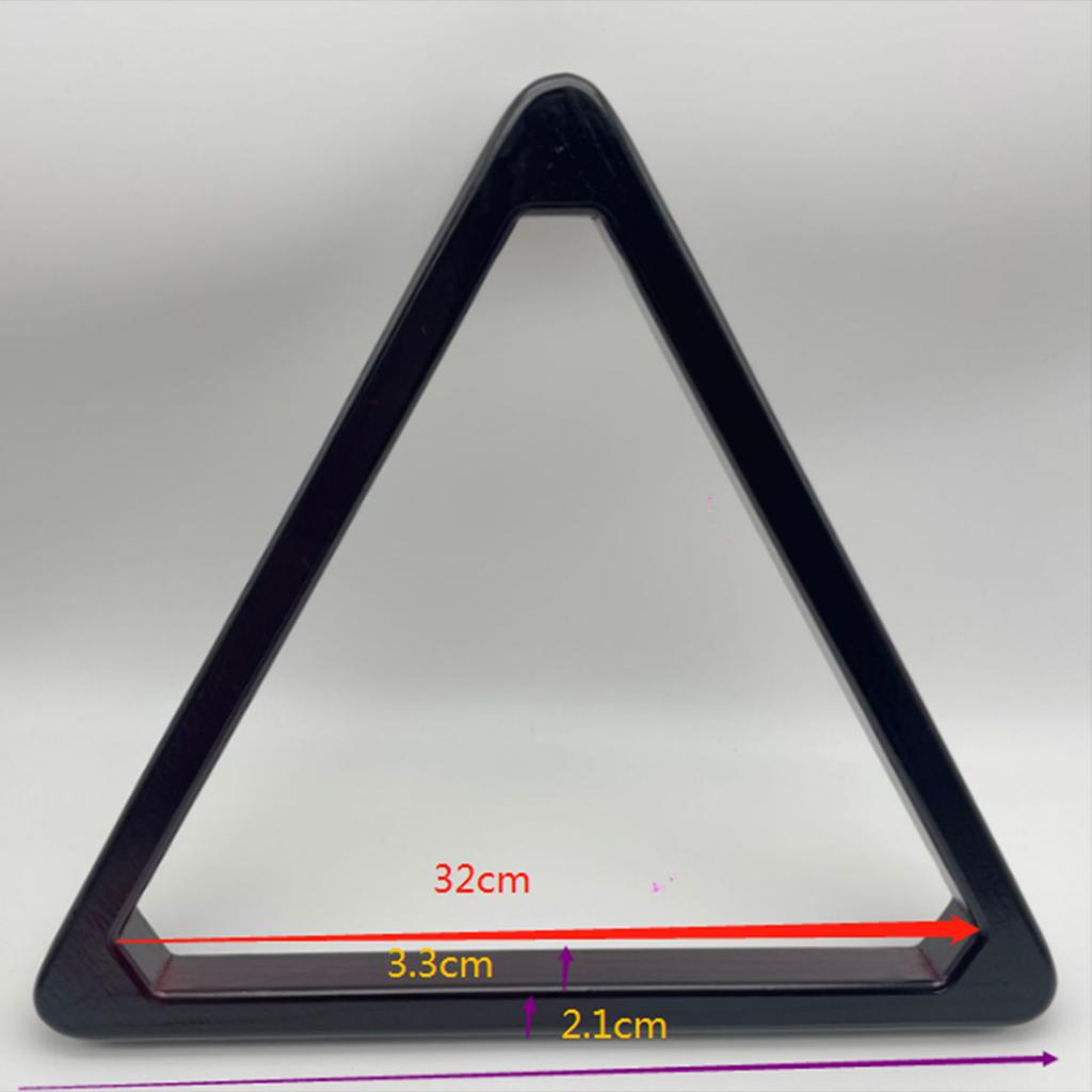 Table Pool Ball Rack, Wooden Billiard Stand Sturdy Practical Supplies, Flat Triangle