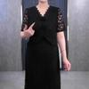 High-end Plus Size Lace Two-Piece Casual Summer Dress for Women