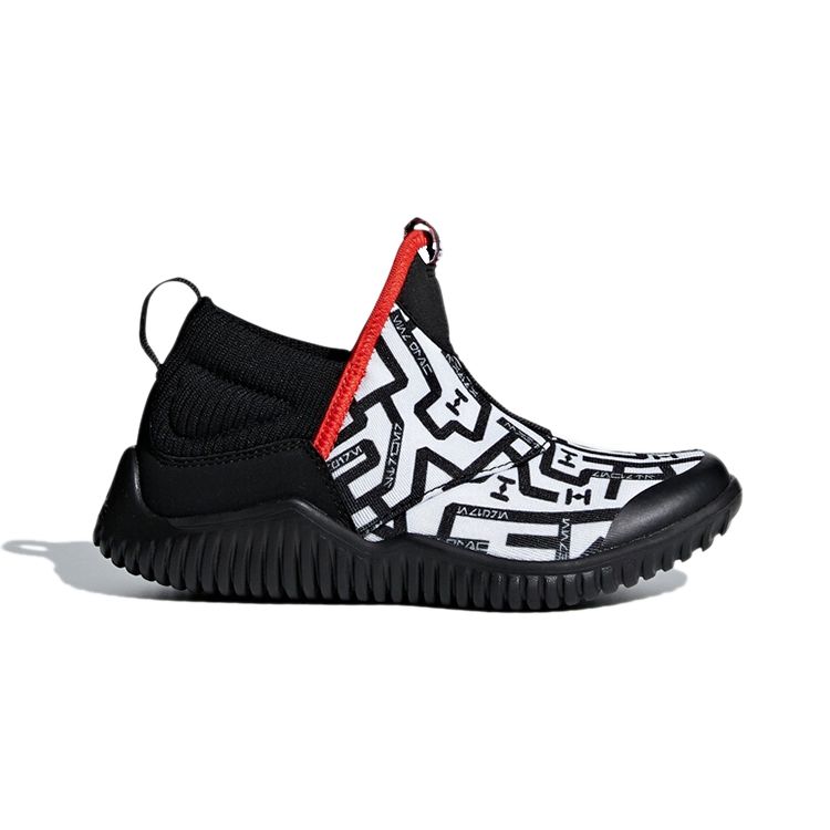 Adidas Rapida Fabric Comfortable Versatile Breathable Mid-Top Kids Running Shoes Kids Running Shoes Black AH2574