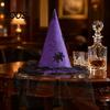 Spooky Mesh Cap for Halloween Witch Hat, with Lace And Simulated Spiders, Gothic Unique Witchy Outfit Adults Style Costume Accessory, Parties Cosplay