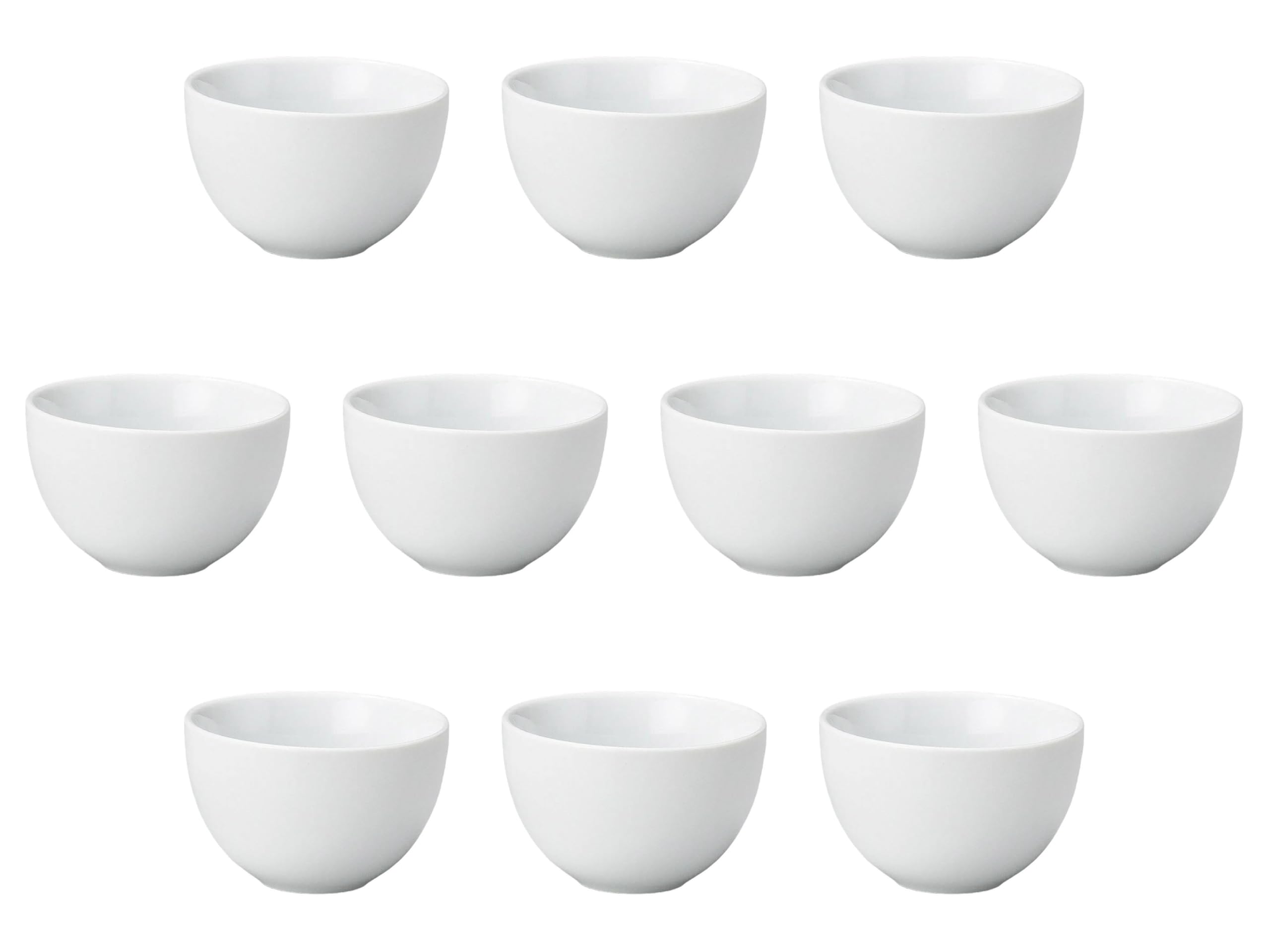 

Set of 10 White Porcelain Small Sencha Teacups x cm Made in Setomonohonpo [8.2 5.2 (150cc)] Sencha, China,