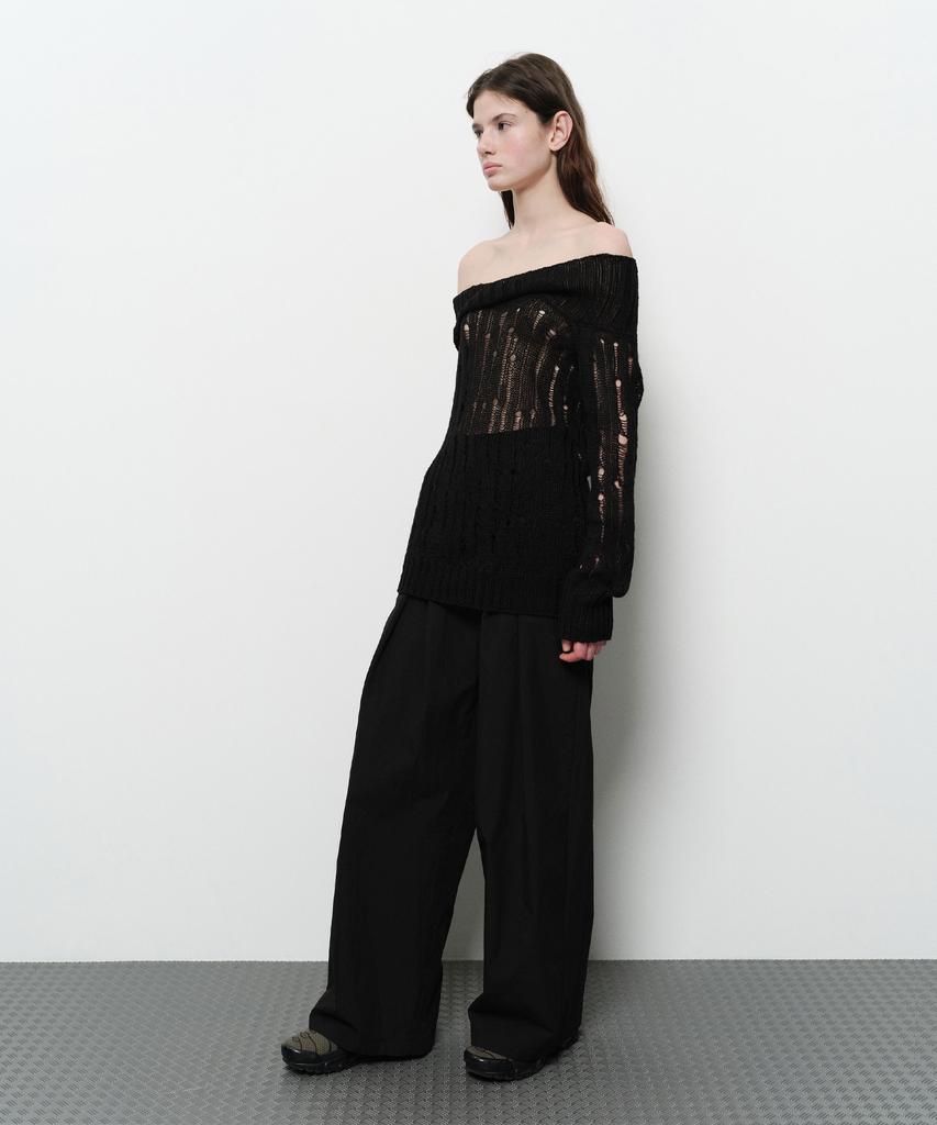 Daiaegeuneol Rustle Wide Trousers (Black)