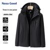 NASA GOOD Official Trendy Men's Hooded Baseball Jacket