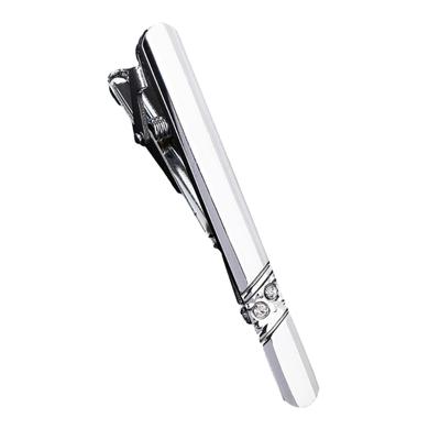 Rhinestone Adjustable Tie Clip for Men Offering Versatility for Different Tie Styles for Wedding Business Conferences