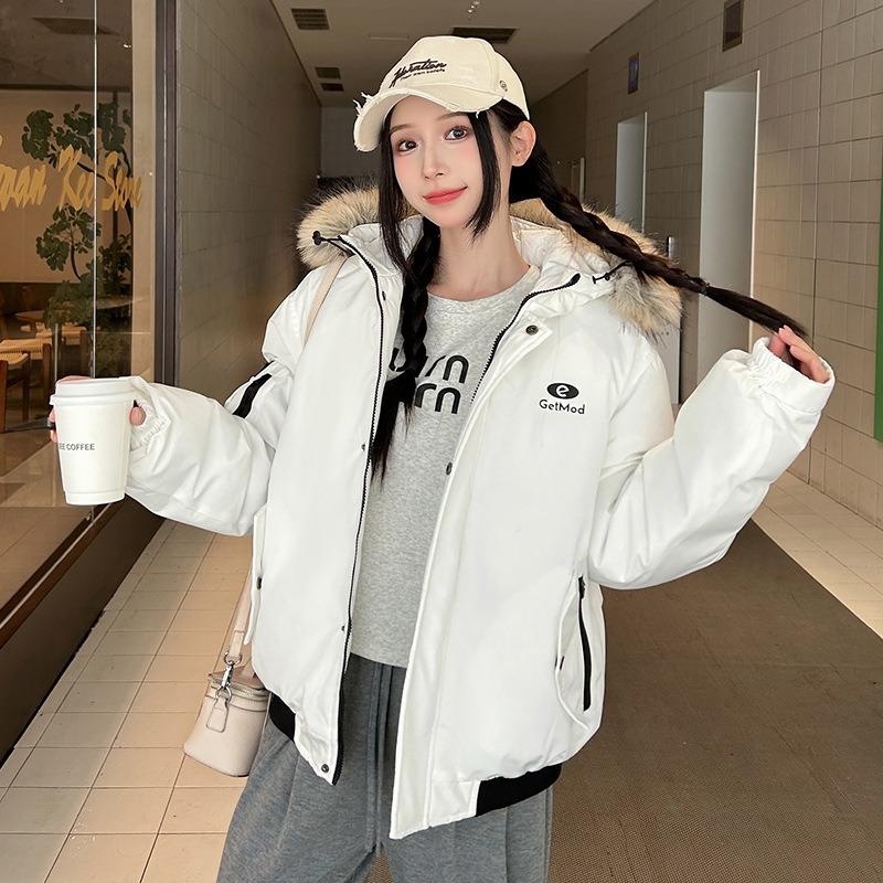 Winter new down cotton clothes women's short versatile loose thickened warm cotton-padded clothes jacket pie to overcome