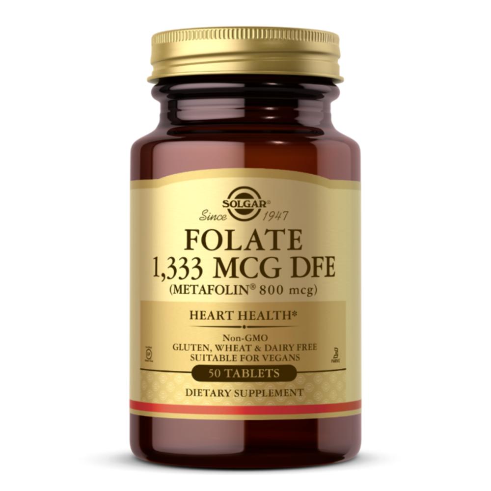 Solgar Metaporin Natural Folic Acid 800mcg 100 Tablets 1 pcs
