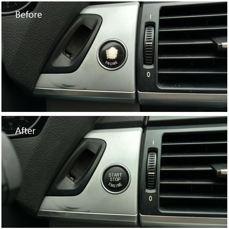 Car Engine START Button Replace Cover One Button Start Button for BMW E Chassis 320 520 525 3/5/7 Serises Ignition Switch Kit