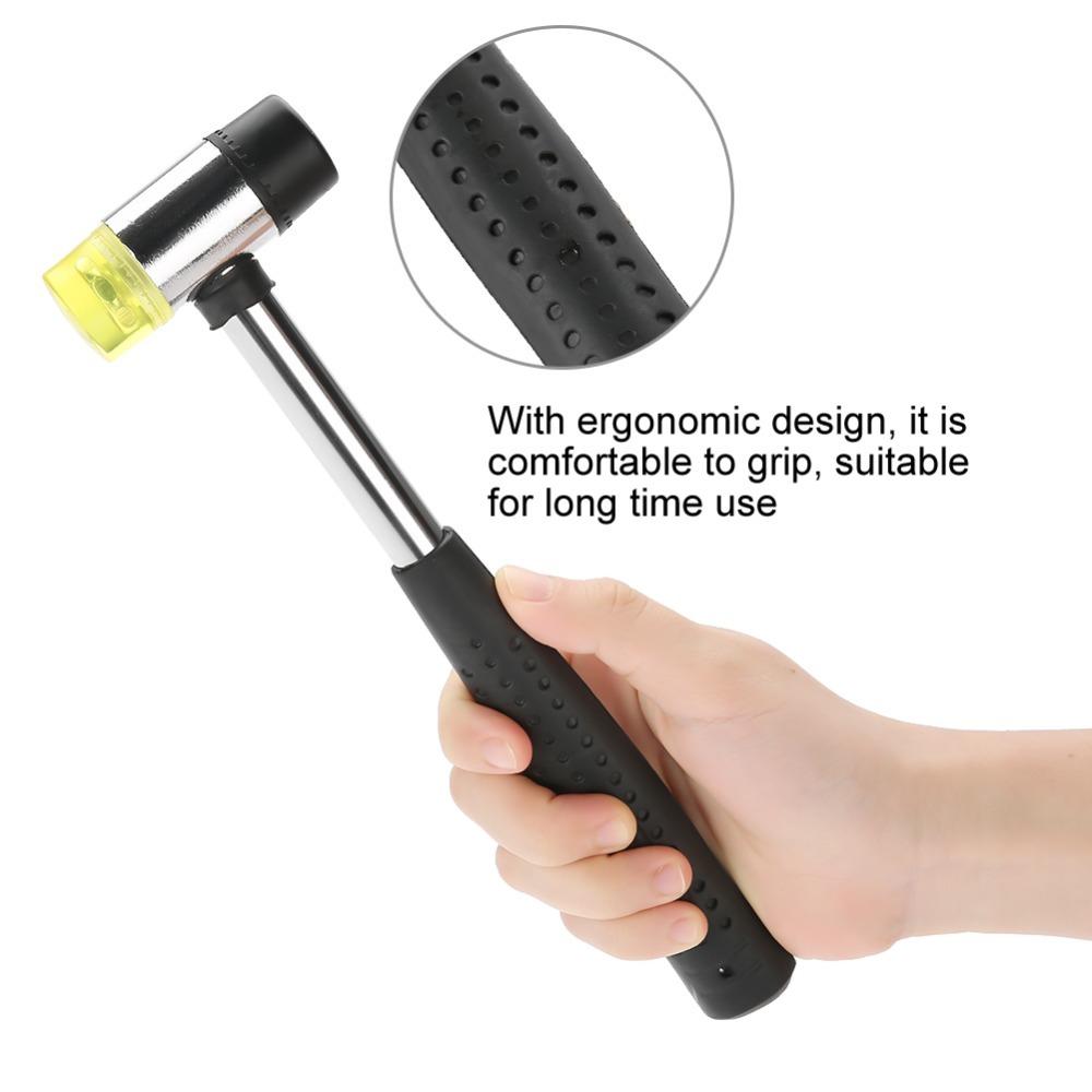 Rubber Material Rubber Hammer 25mm Size Double Faced Hammer Small Mallet  Woodworking Projects