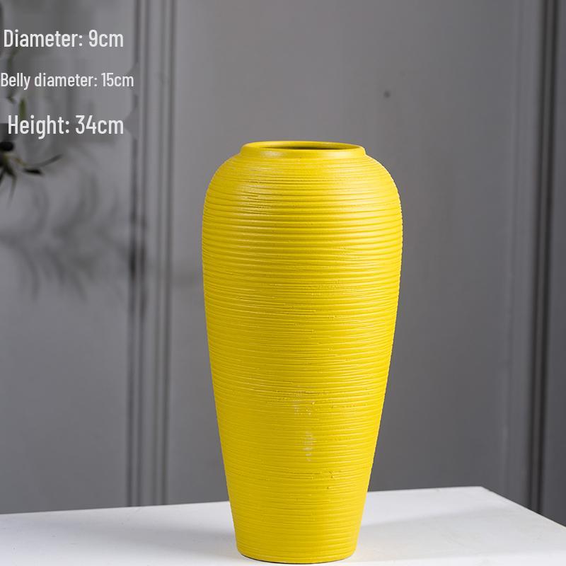 Nordic Ceramic Hydroponic Vase for Home Decor - Living Room Flower Arrangement and Dining Table Ornament